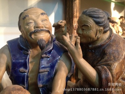 【名家作品 石湾陶瓷公仔 情浓系列 【乐在其中】】价格,厂家,图片,陶瓷工艺品,东骏陶瓷-